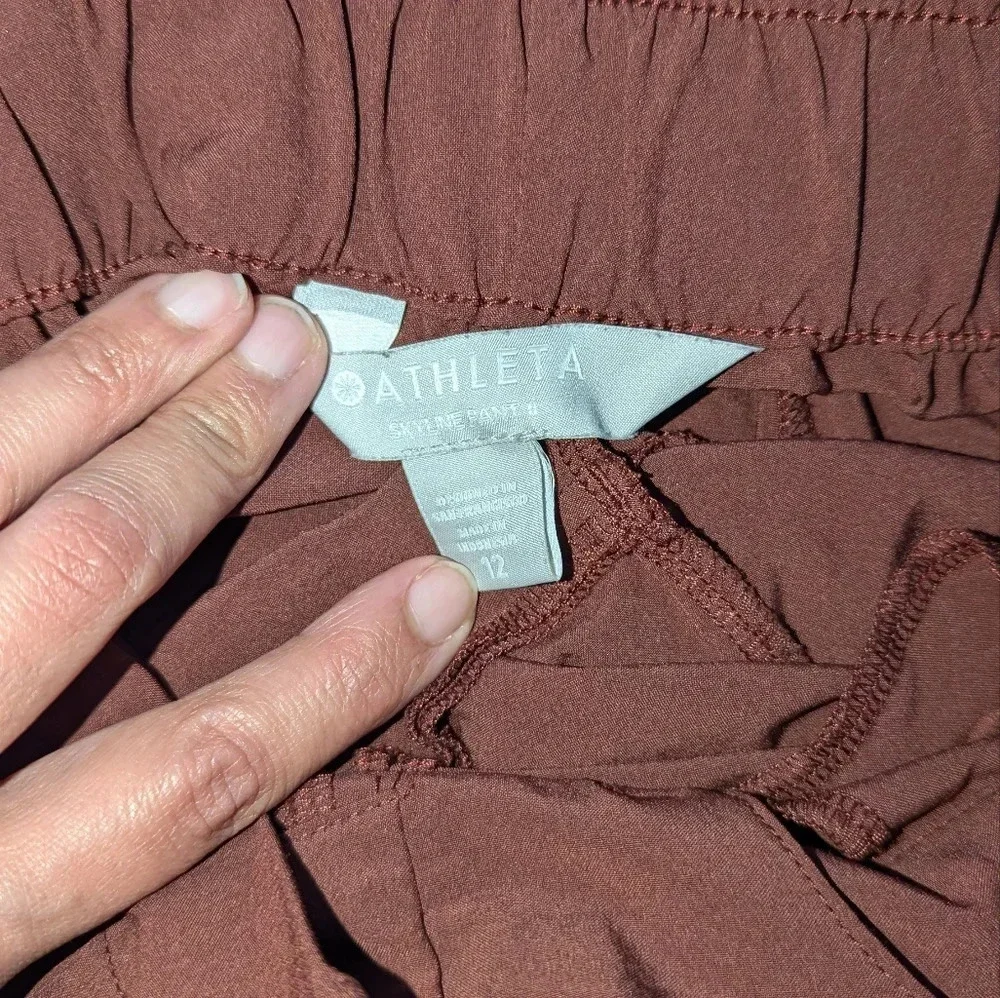 Maroon Paperboy Pant Athleta Size 12 Skyline Pant II - Picture 5 of 5